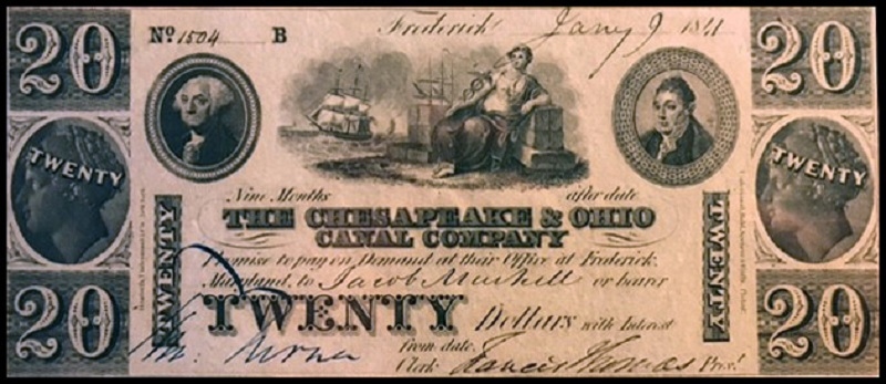 Chesapeake and Ohio Canal Company note (1841)