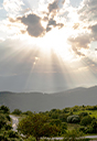 Sunlight through clouds