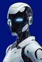 Humanoid robot on brochure